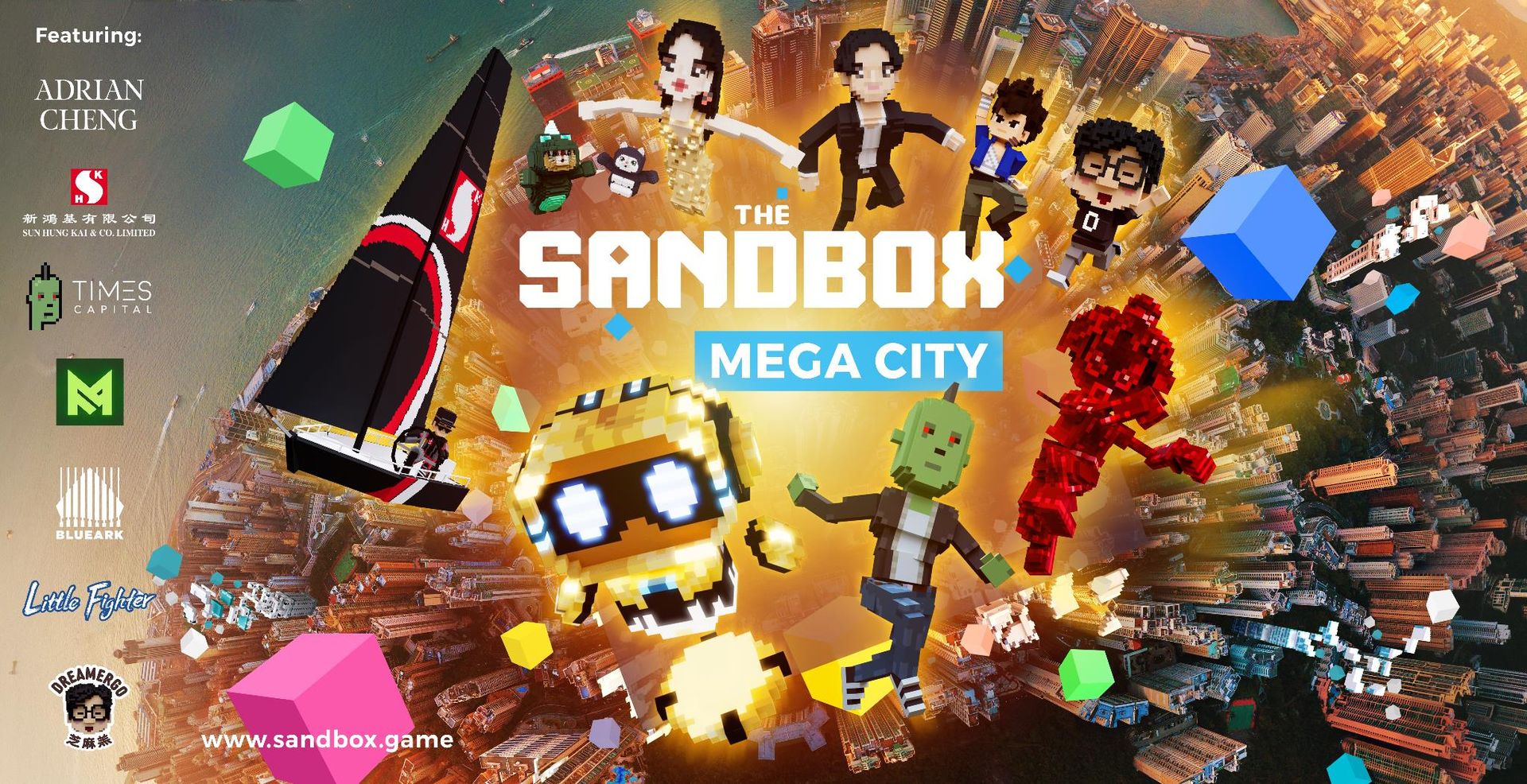 元宇宙｜Sandbox夥拍鄭志剛馮德倫舒淇 創建Mega City 下周四「賣地」