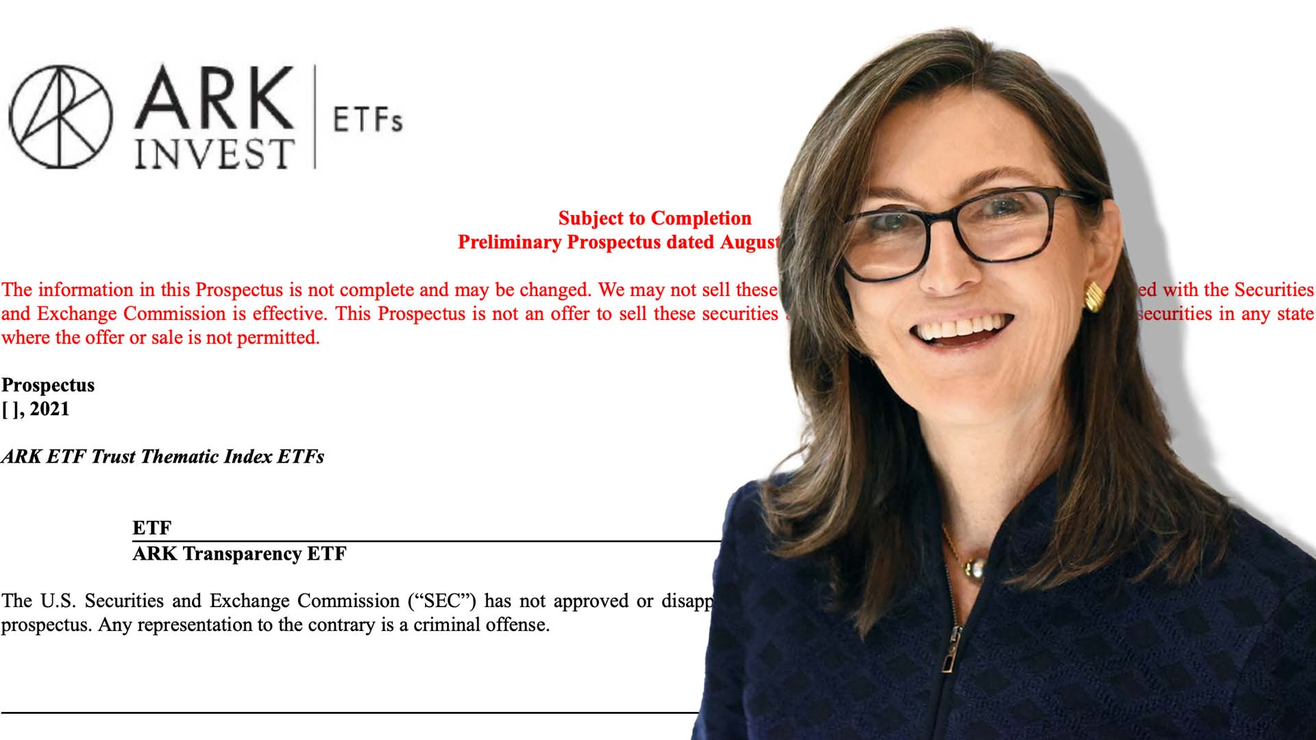 華爾街戰線｜Cathie Wood又出新ETF 追蹤99隻高「透明度」公司